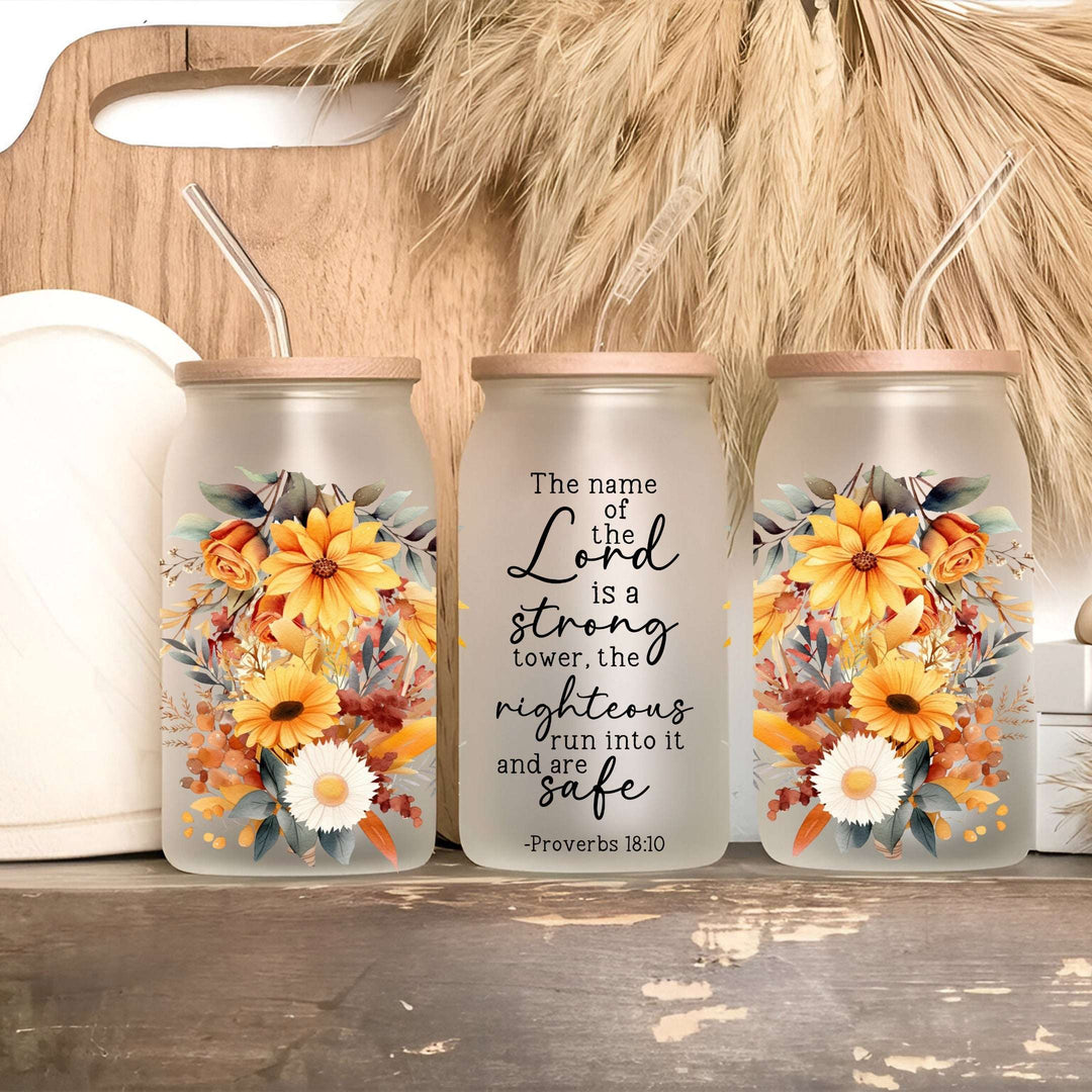 Bible Verse Scripture Cup, Mug & Tumbler with Lid & Straw – Floral Christian Gift for Her