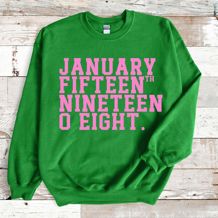 Vintage AKA January Fifteenth Crewneck Pullover Sweatshirt