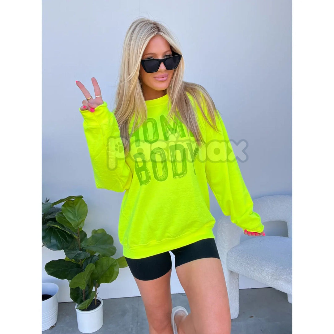 "Homebody" Graphic Pullover Unisex Crewneck Sweatshirt – Cozy Lounge & Introvert Wear