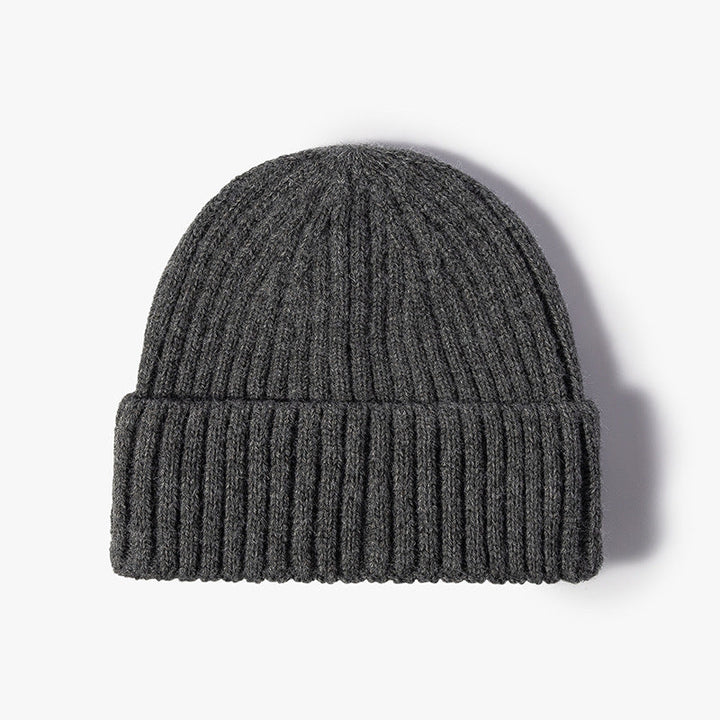 Knitted Cuff Short Fisherman Hat Mens Womens Winter Warm Beanie