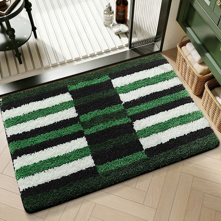 Water-absorbent Non-slip Geometric Lattice Floor Mat