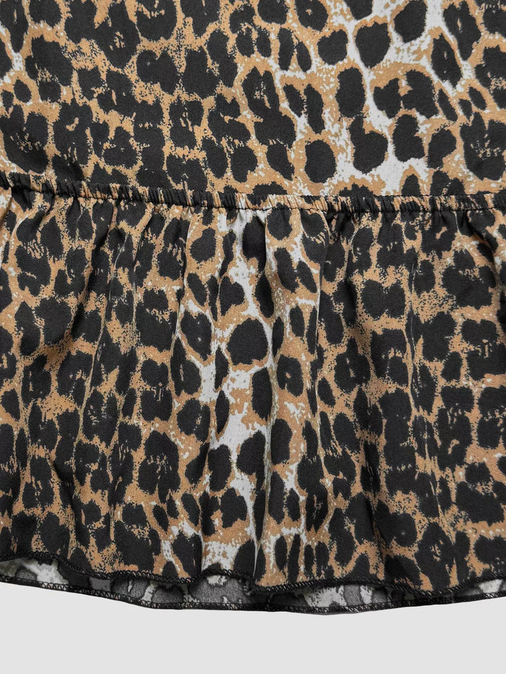 Leopard Print Cami with Back Tie