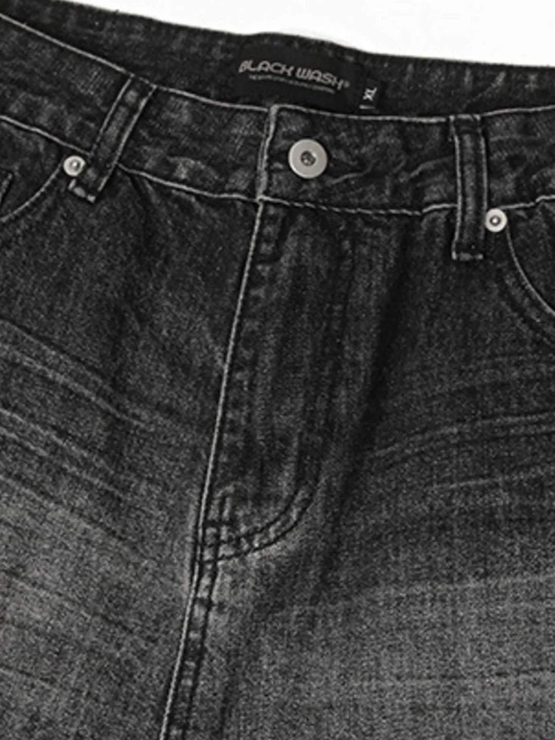 Men's Distressed Wide Leg Jeans