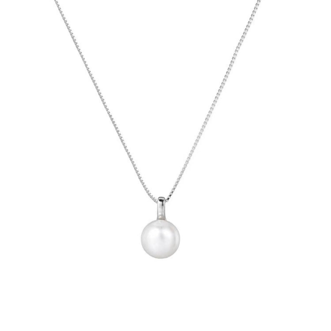 925 Sterling Silver Pearl Necklace