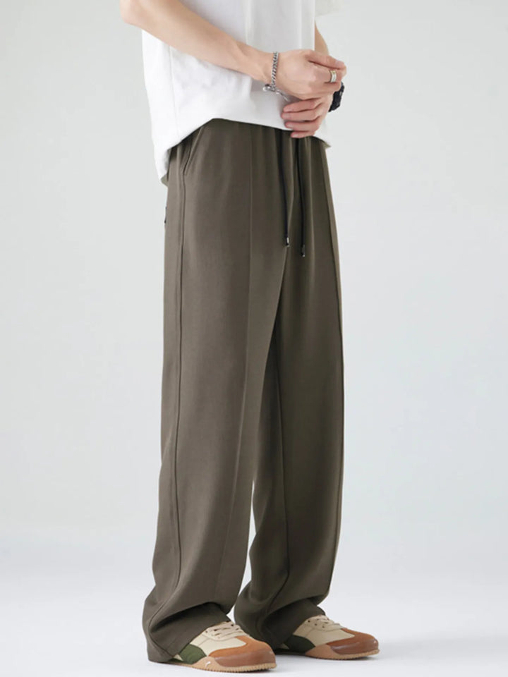 Men's Full Size Casual Loose Fit Drawstring Pants Plus Size