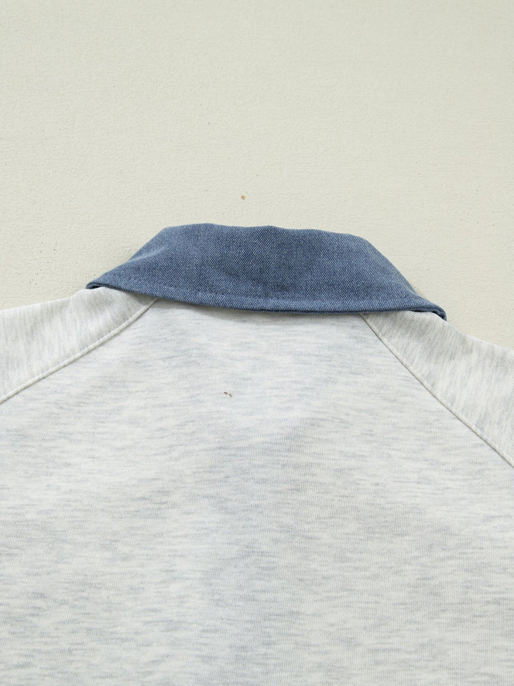 Contrast Trim Button Detail Top