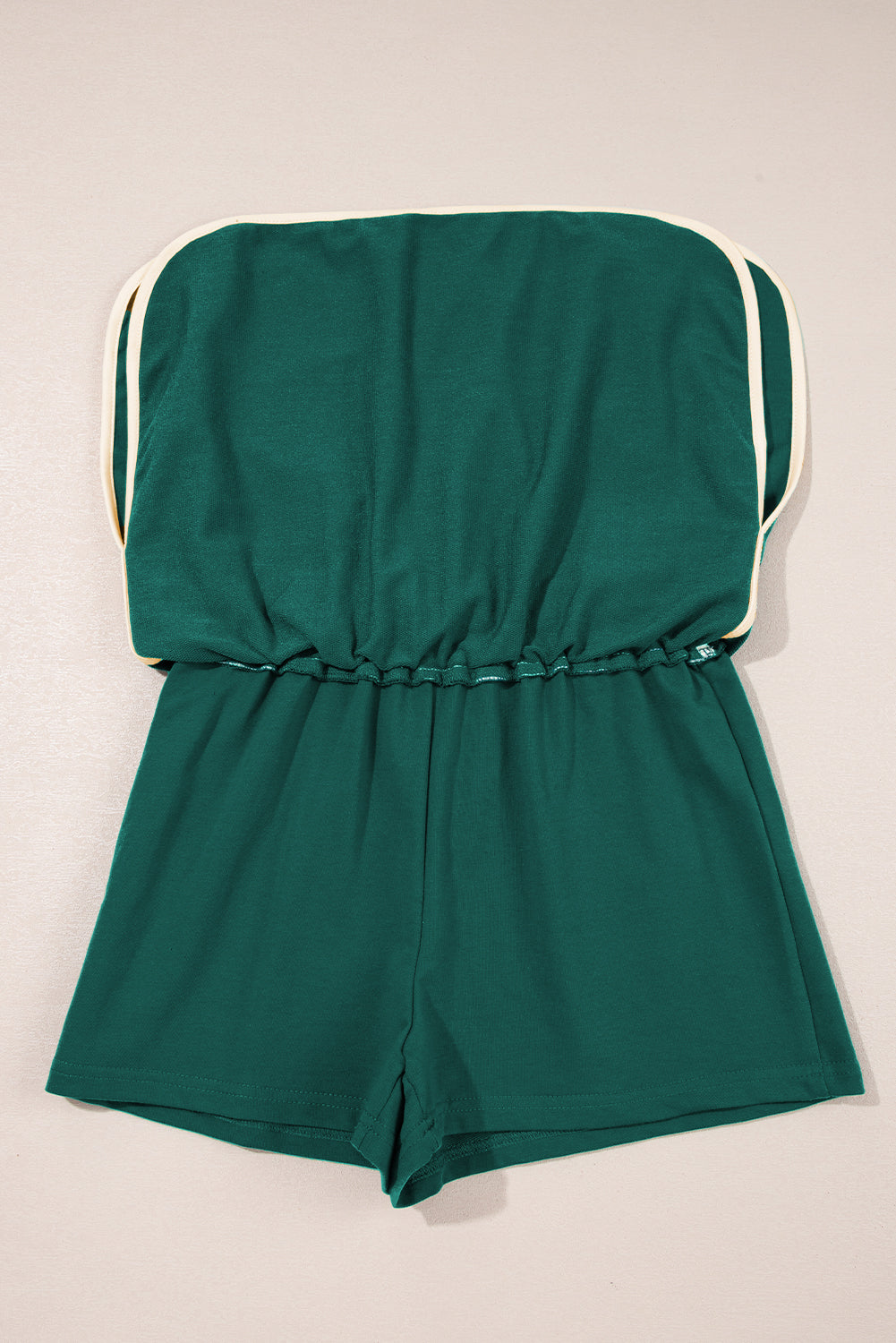 Evergreen Colorblock Edge Drop Shoulder T Shirt and Skirt 2Pcs Set