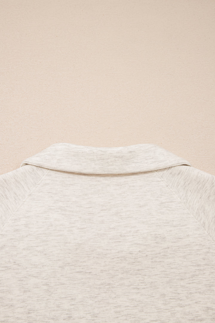 Light Grey Polo Tee Casual Pant Set