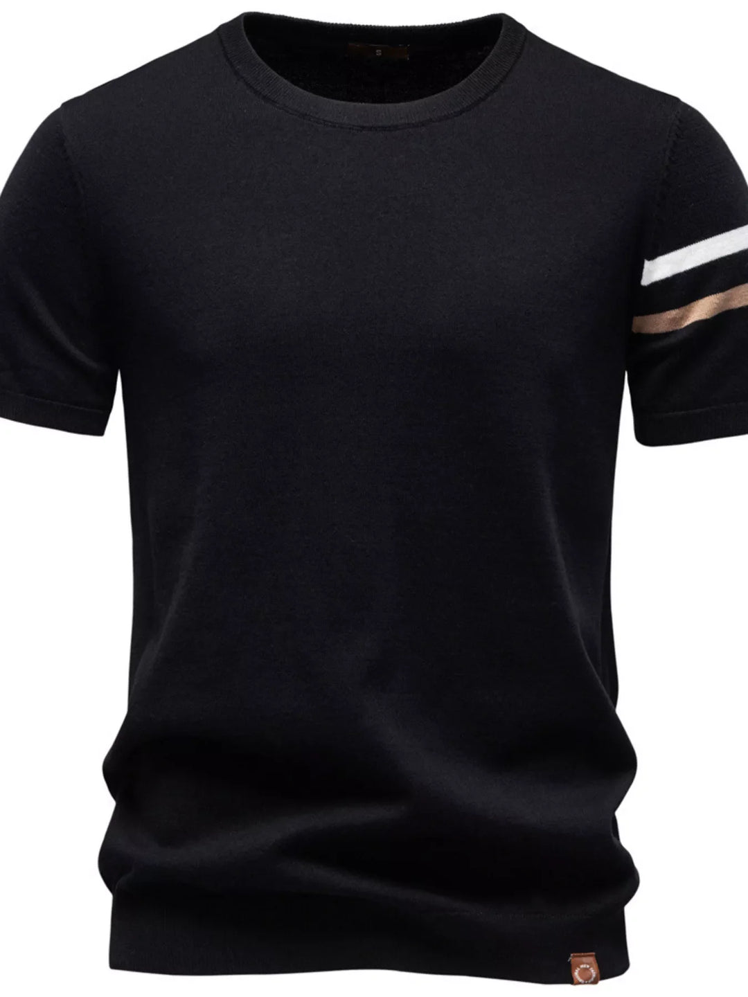 Men's Casual Striped Sleeve T-Shirt