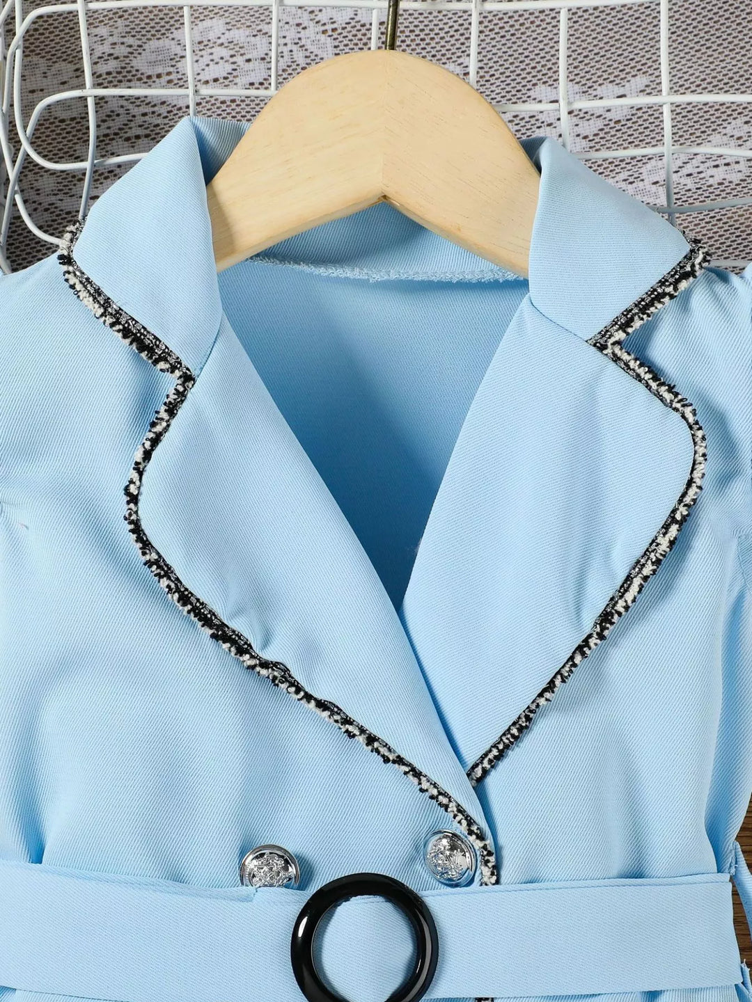 Children's Double Breasted Belt Dress