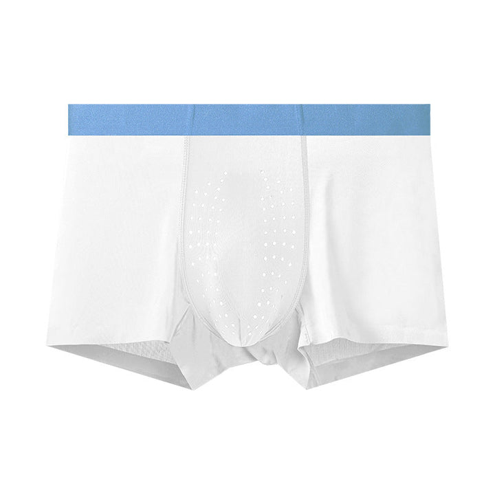 Mens Breathable Summer Thin Boxer Briefs Seamless Boxer Style