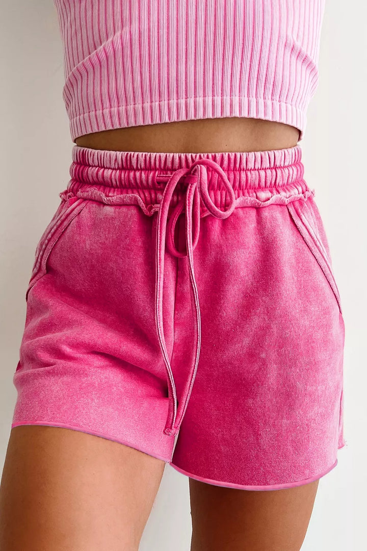 Drawstring Shorts with Pockets
