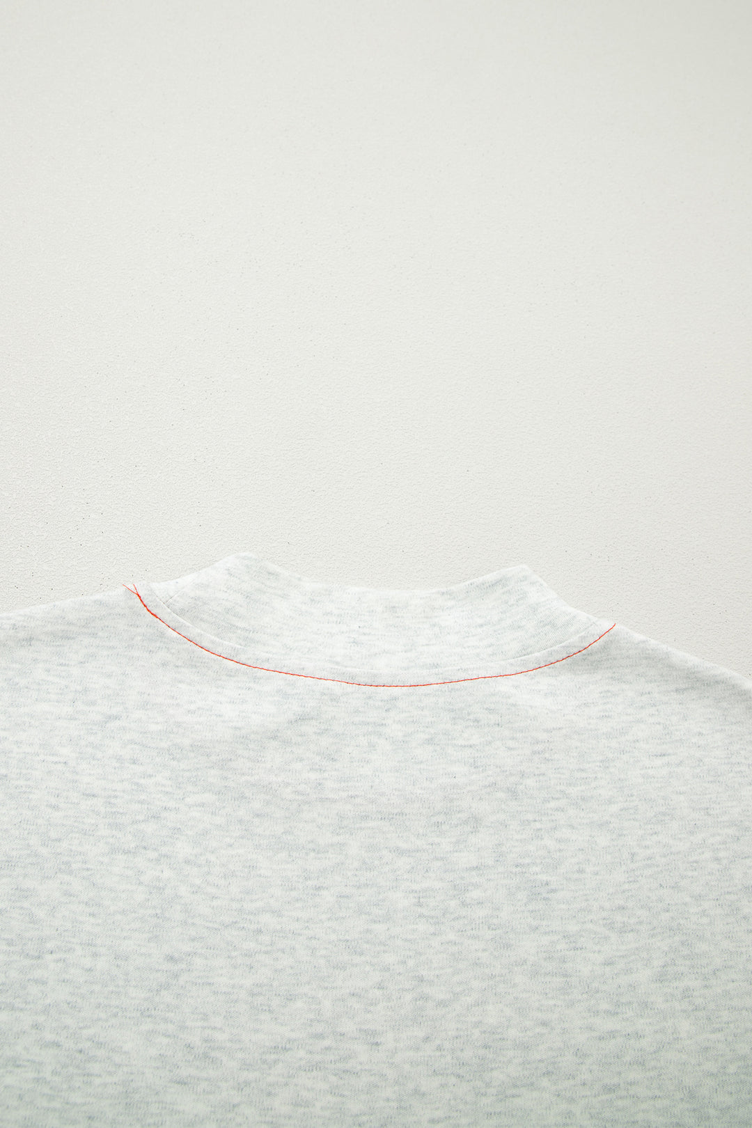 Light Grey Reversible Contrast-Stitched T-Shirt