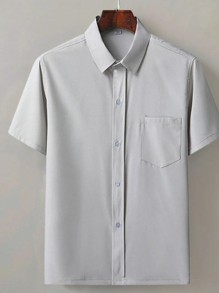 Men's Full Size Button Up Short Sleeve Shirt Plus Size