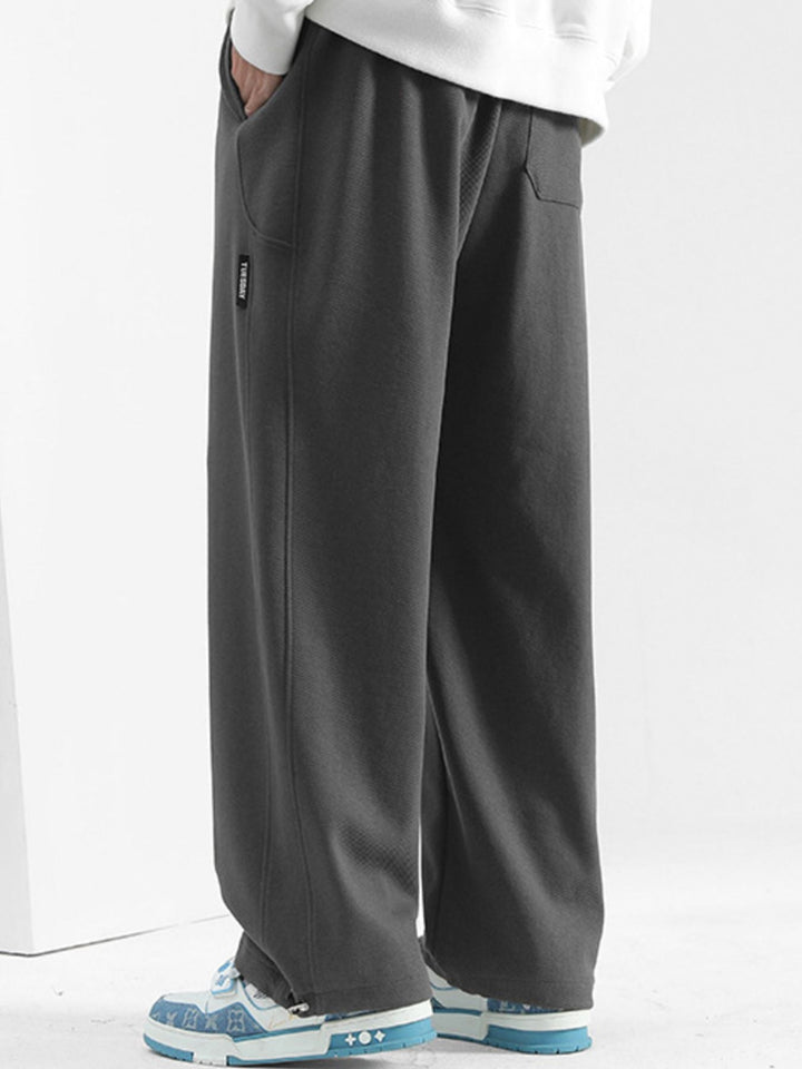 Men's Plus Size Casual Loose-Fit Drawstring Pants