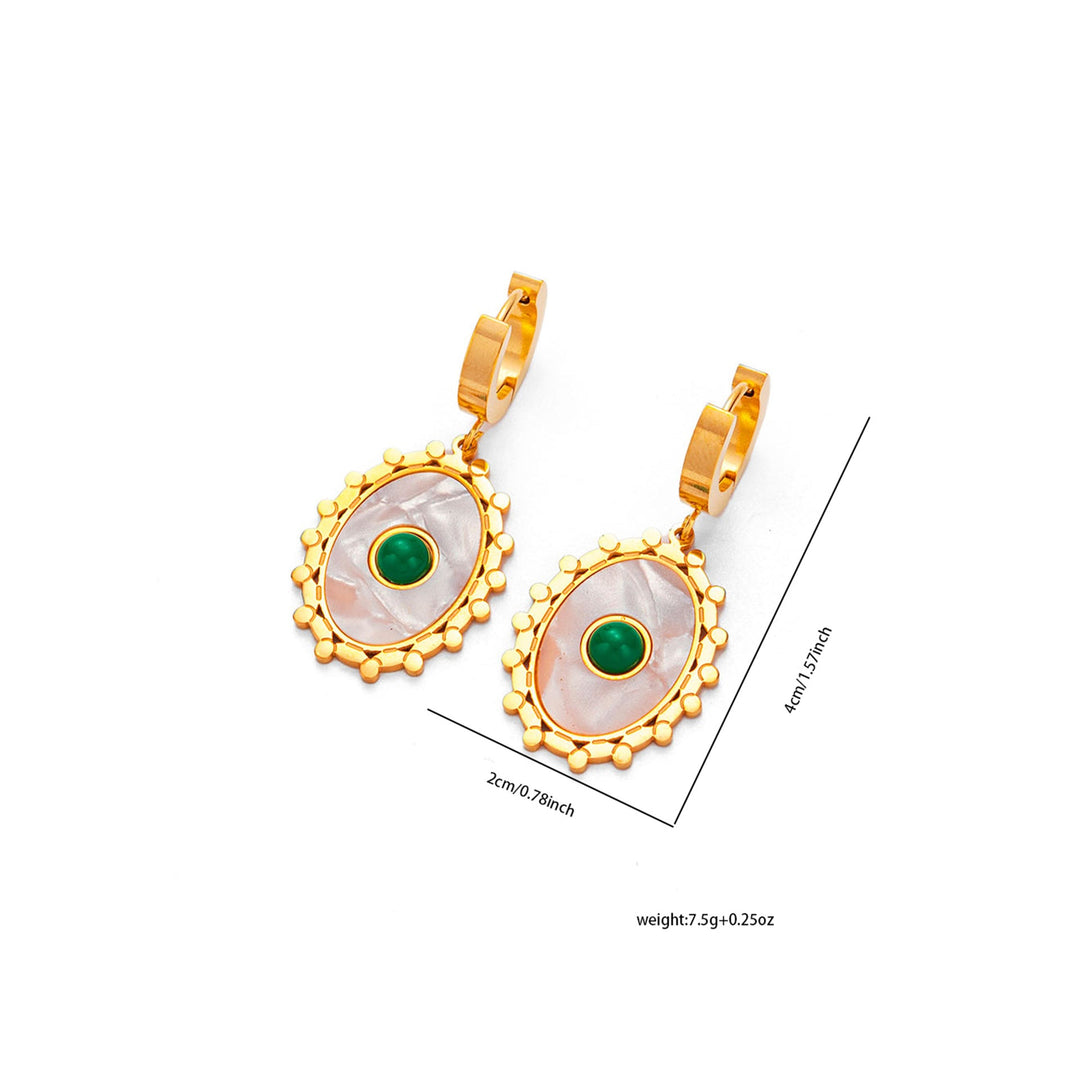 CL European And American Geometric Square Tassel Hollow Butterfly Stainless Steel Earrings