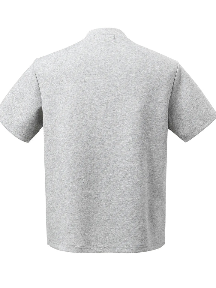 Men's Half Button Short Sleeve Henley T-Shirt