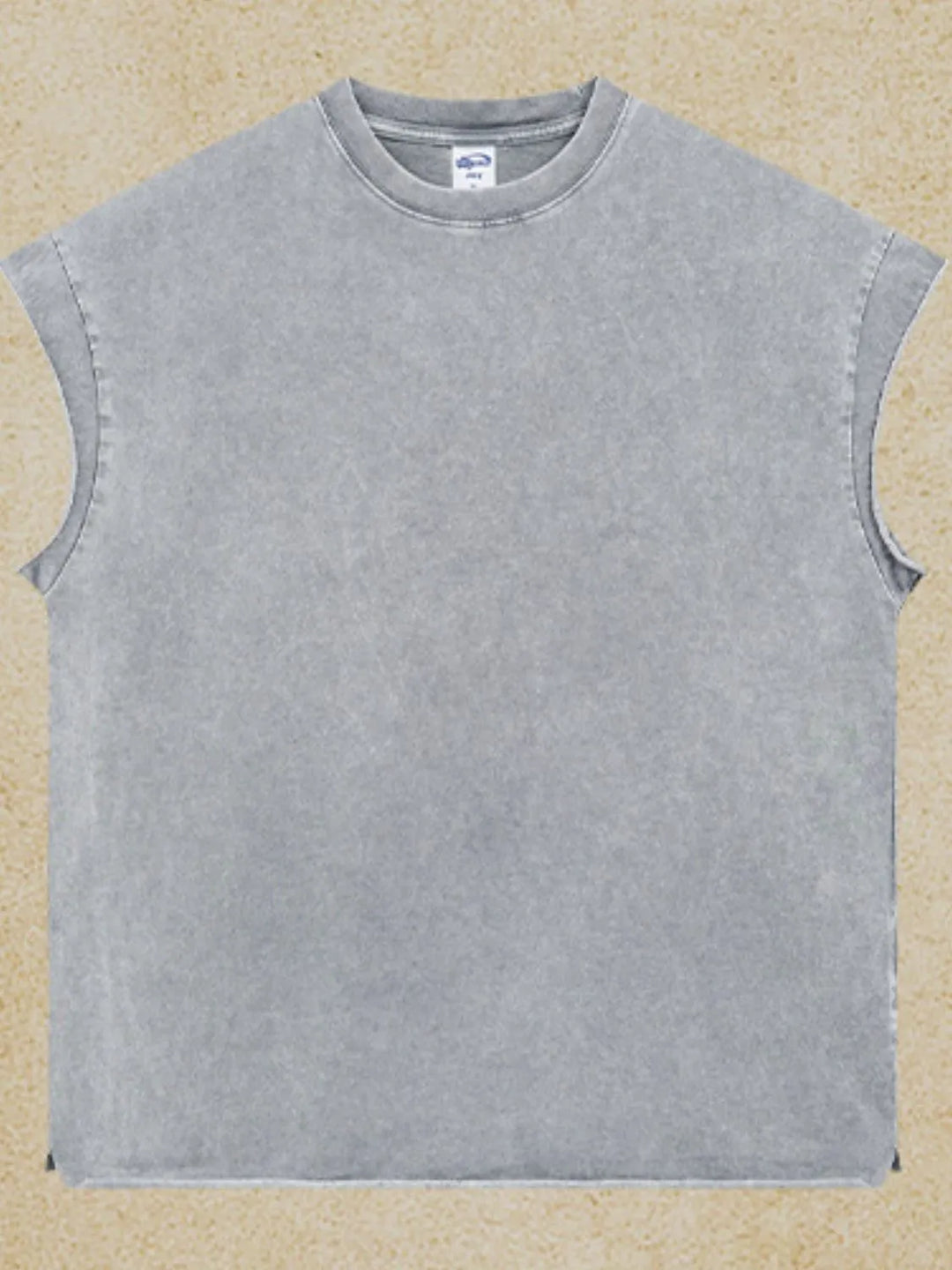 Men's Washed Round Neck Tank