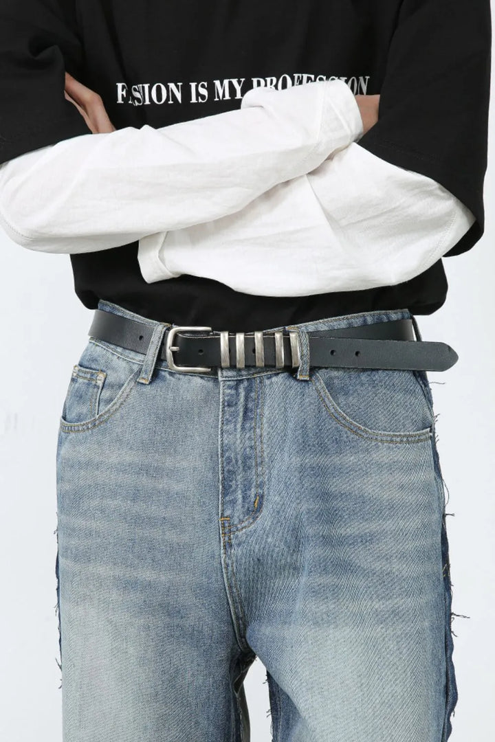 Men's Contrast Loose Fit Jeans
