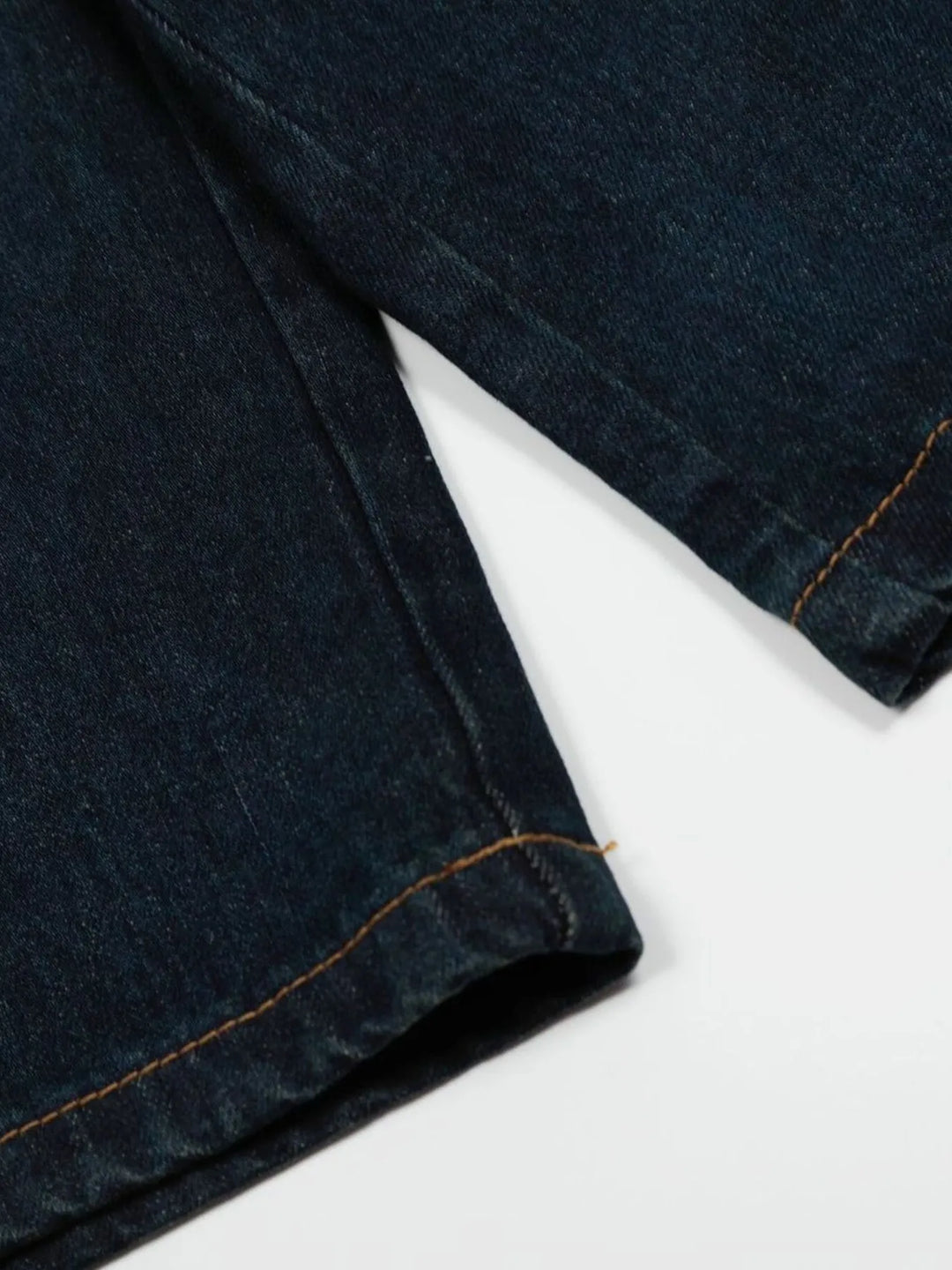 Men's Wide Leg Wash Denim Shorts