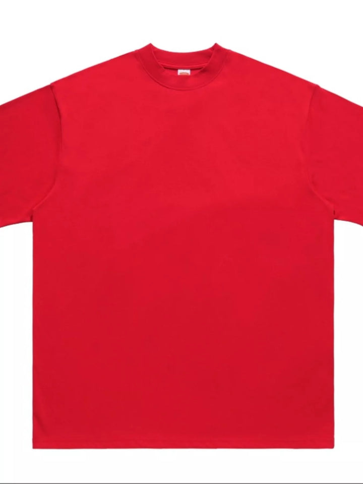 Men's Oversized Solid Color Crew Neck T-Shirt