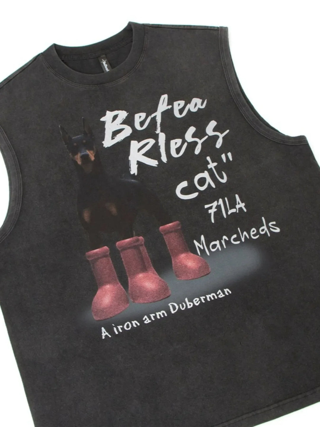 Men's Graphic Sleeveless Round Neck Tank