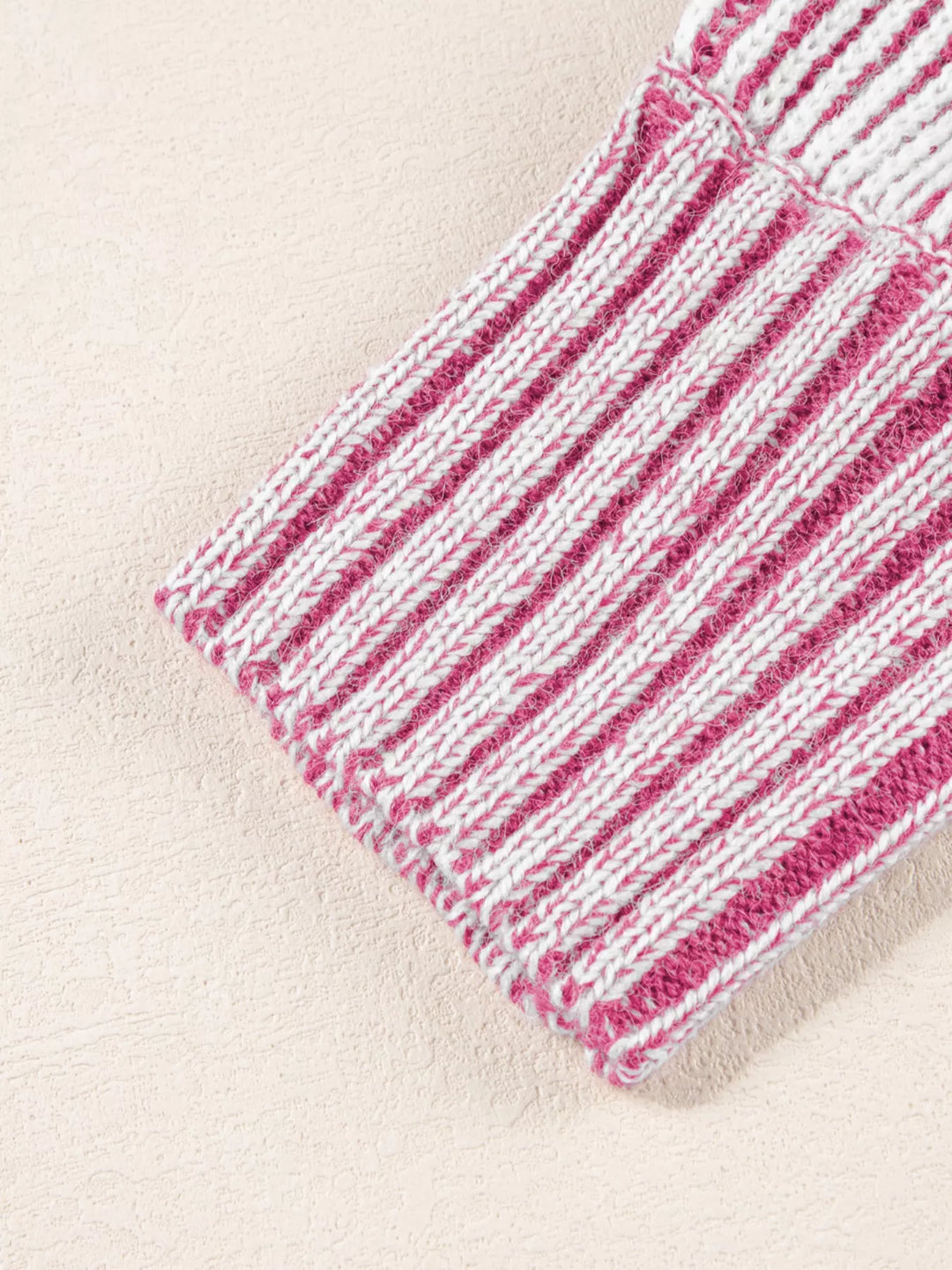 Striped Boat Neck Casual Sweater