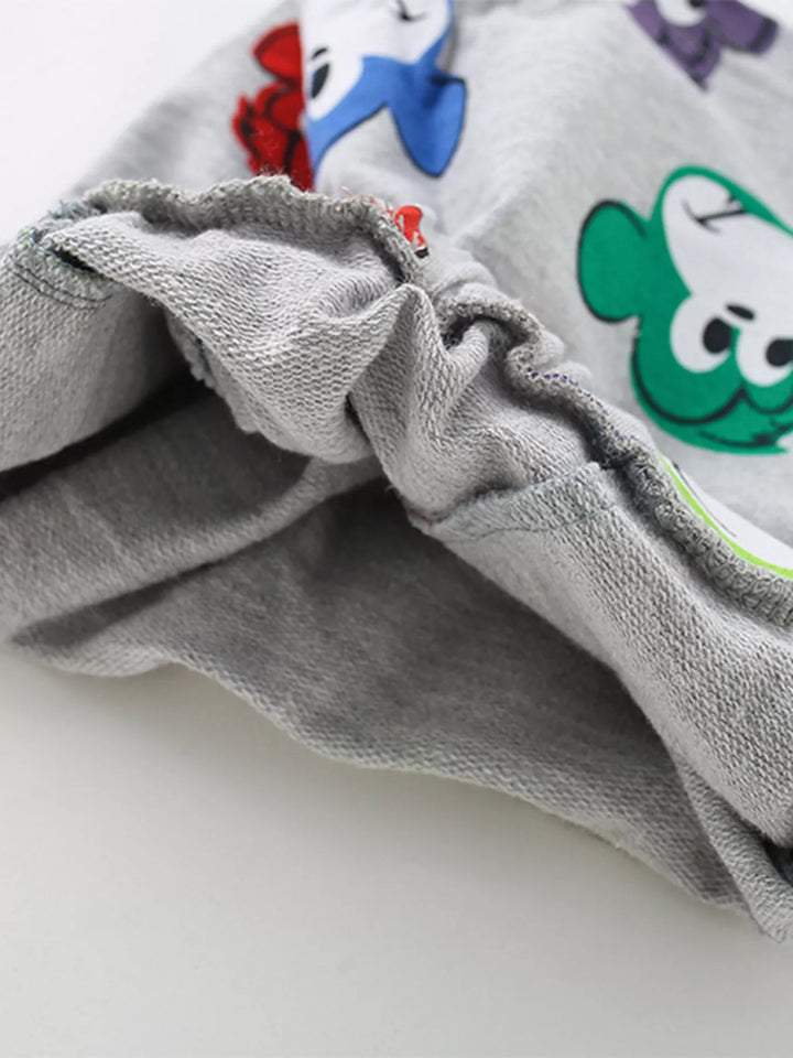 Children's Cute Monkey Tee and Shorts Set