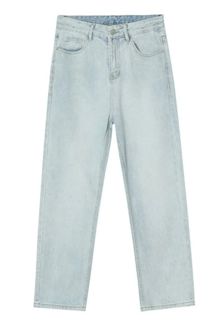 Straight Leg Jeans with Pockets
