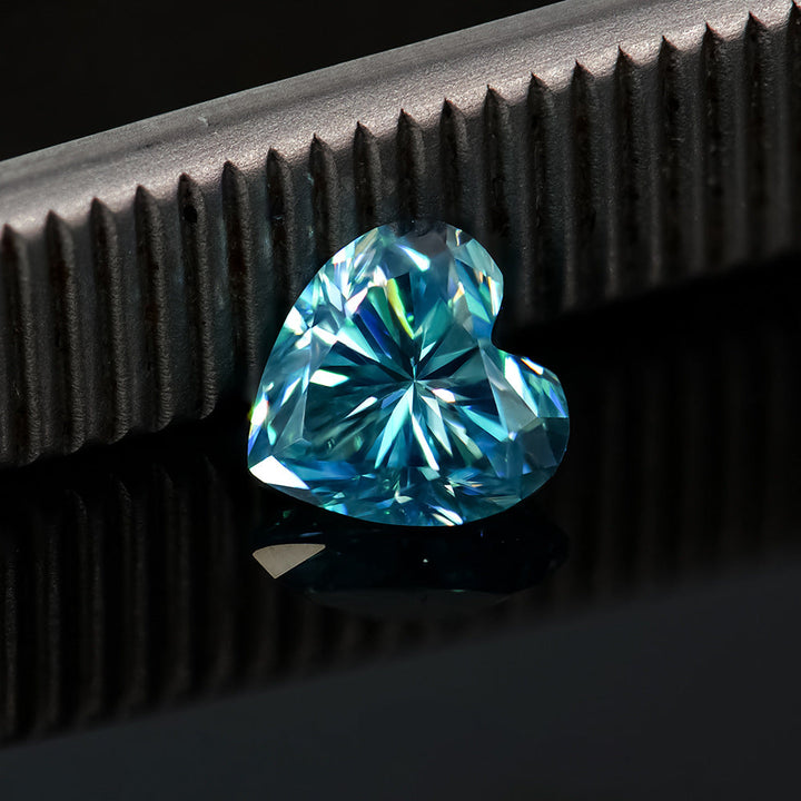 Colorful Moissanite Heart-shaped Stone Lemon