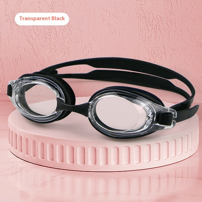 Plain Light Swimming Glasses HD Anti-fog Waterproof Professional Comfortable Big Frame Not Tight