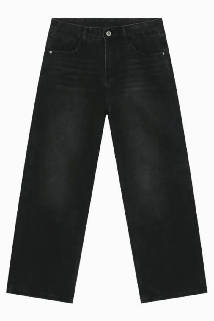 Men's Wide Leg Jeans with Pockets