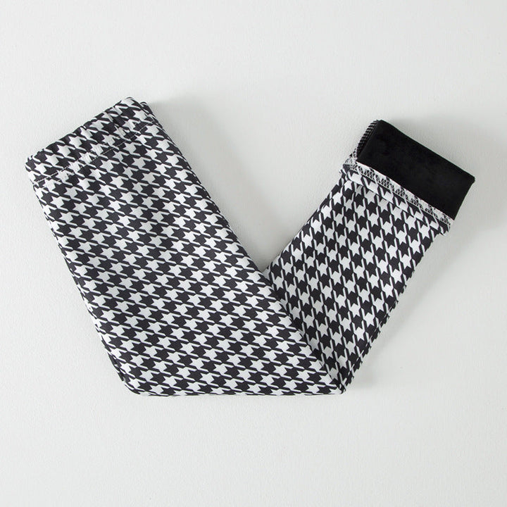 Basic Fleece-lined Extra-thick Childrens Leggings