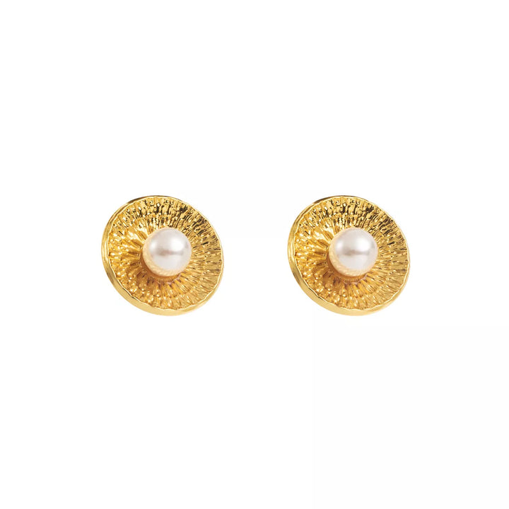 18K Gold-Plated Stud Earrings