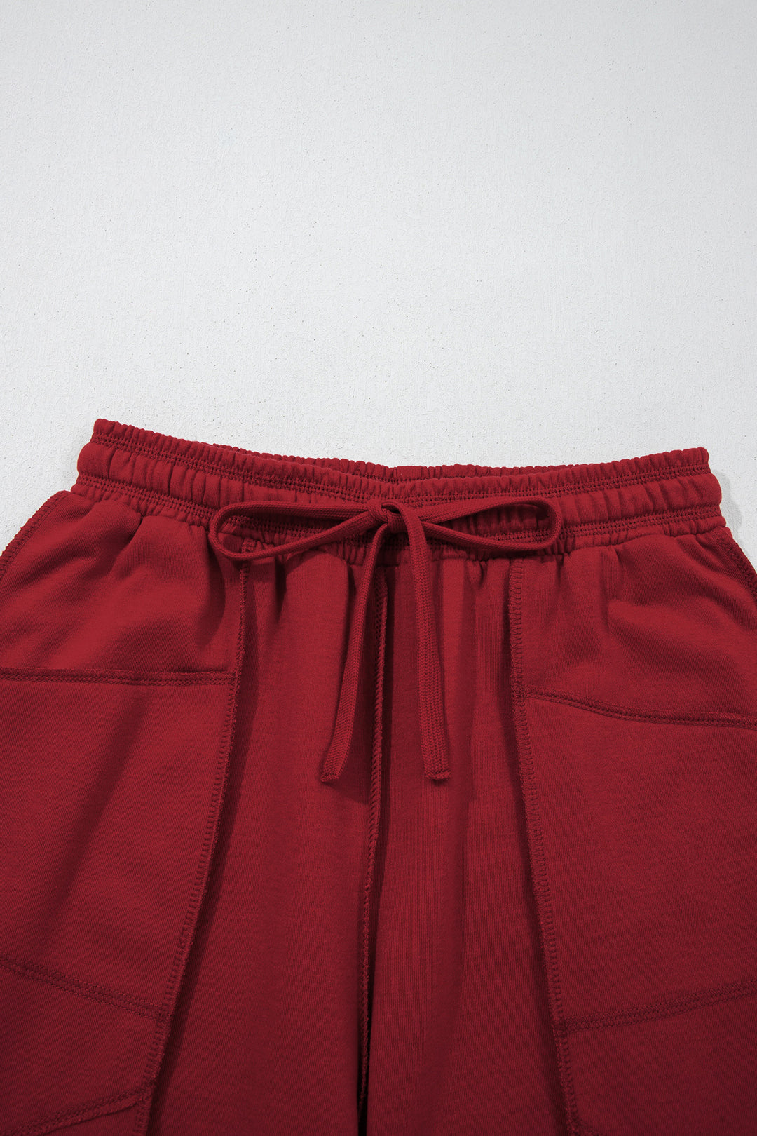 Racing Red Drop Shoulder Boxy Tee and Barrel Pants Set