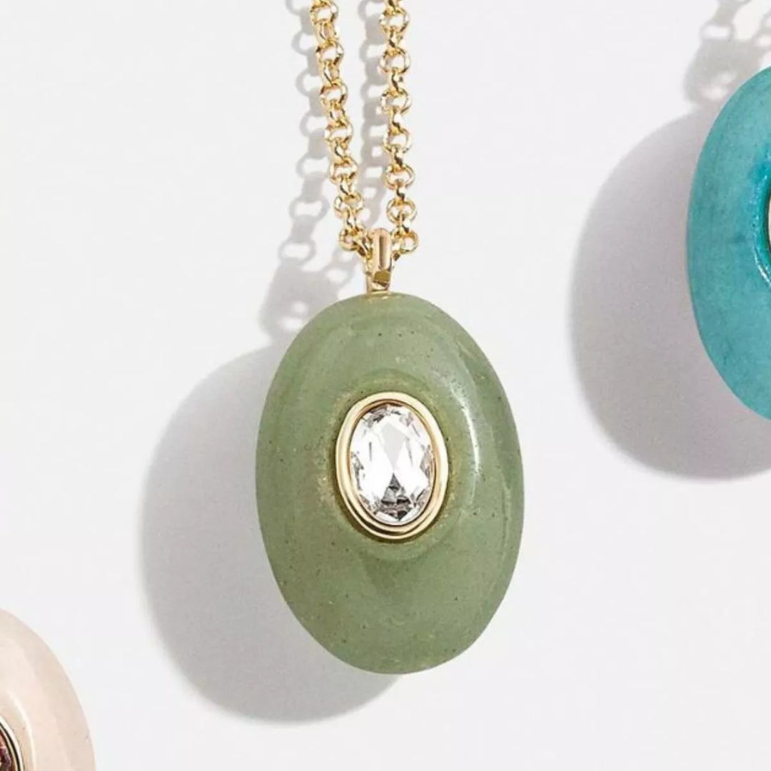 Natural Stone Pendant Necklace