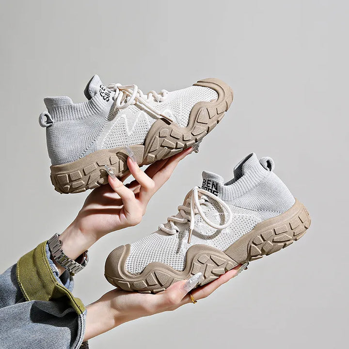 Contrast Mesh Platform Athletic