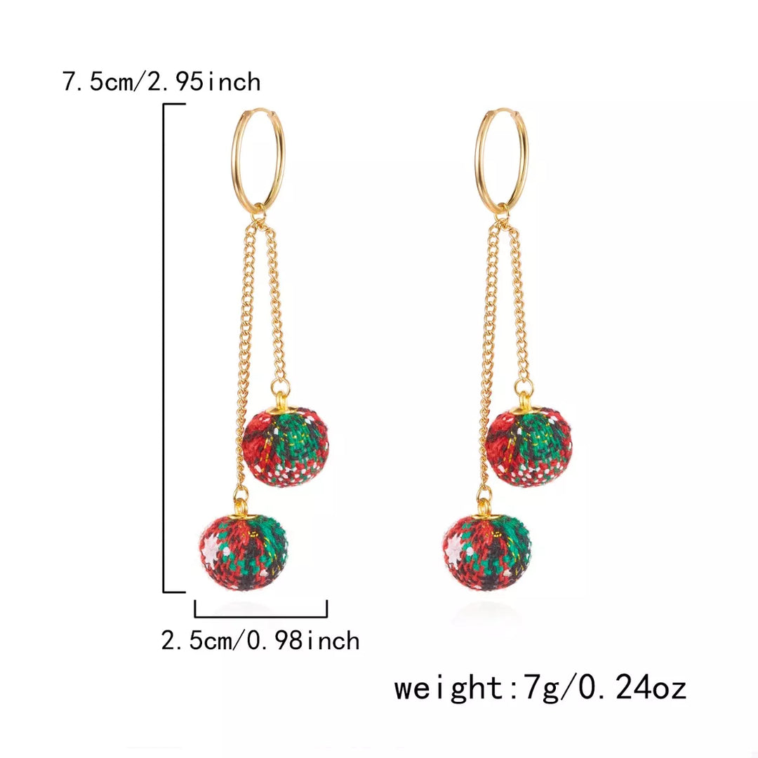 18K Gold-Plated Ball Drop Earrings