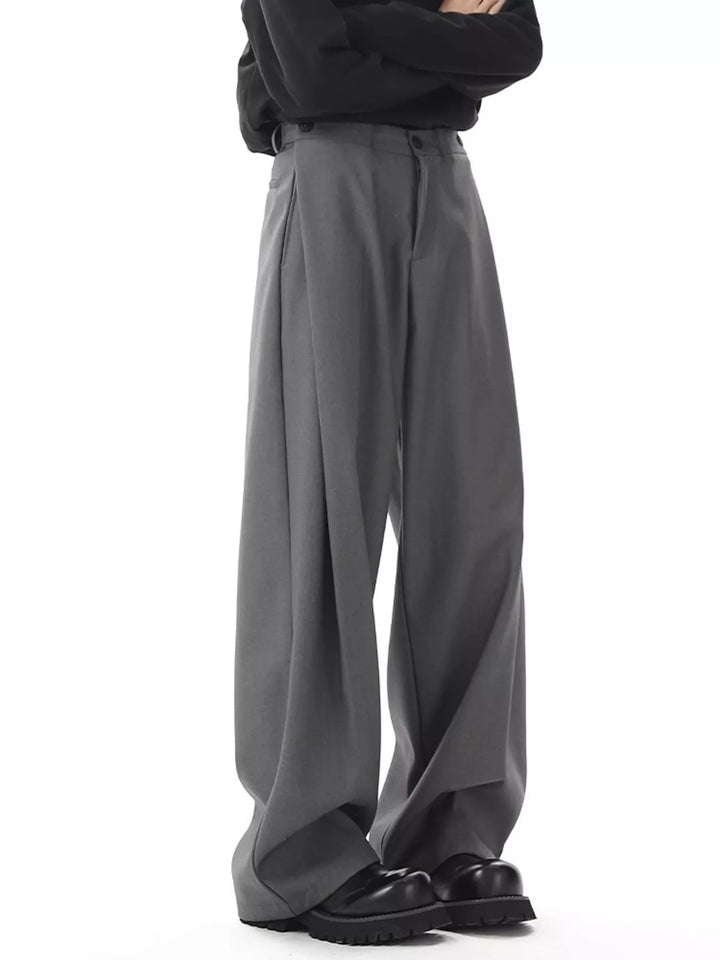 Men's Full Size Wide Leg Flowy Dress Pants Plus Size