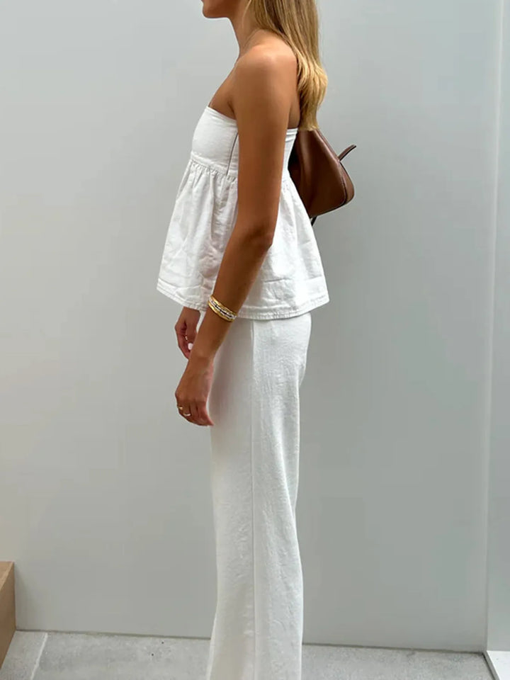 Tube Top and Pants Set