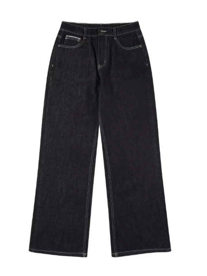Men's Full Size Wide Leg Wash Jeans Plus Size