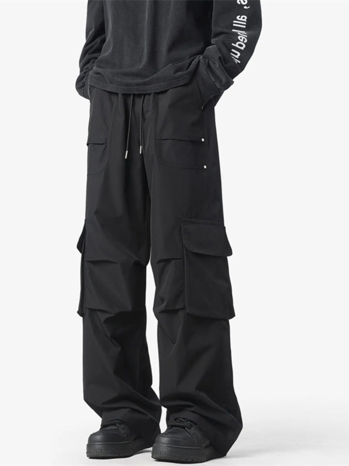 Men's Plus Size Wide Leg Cargo Pants