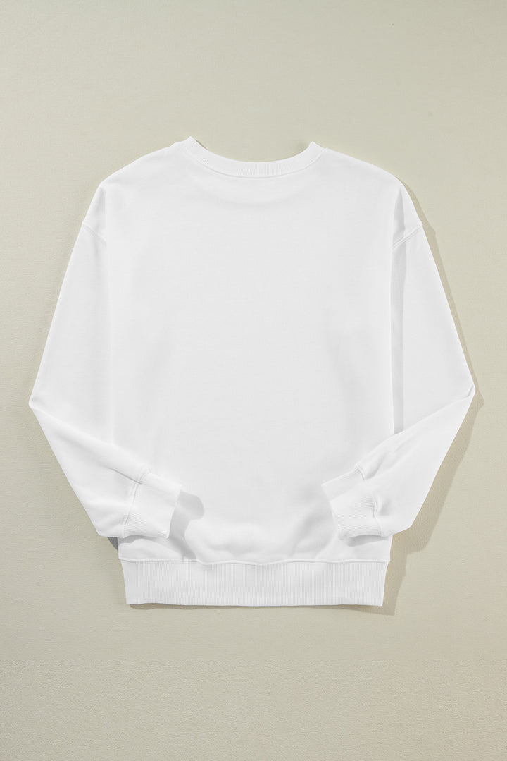 Sweat-shirt ras du cou classique et solide
