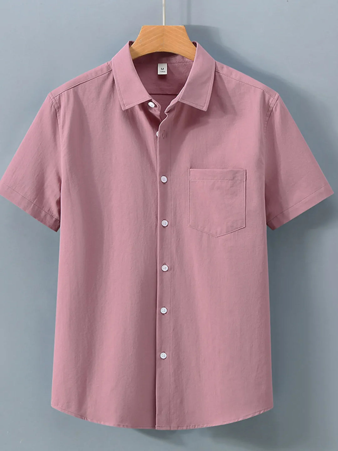 Men's Plus Size Button Up Short Sleeve Shirt