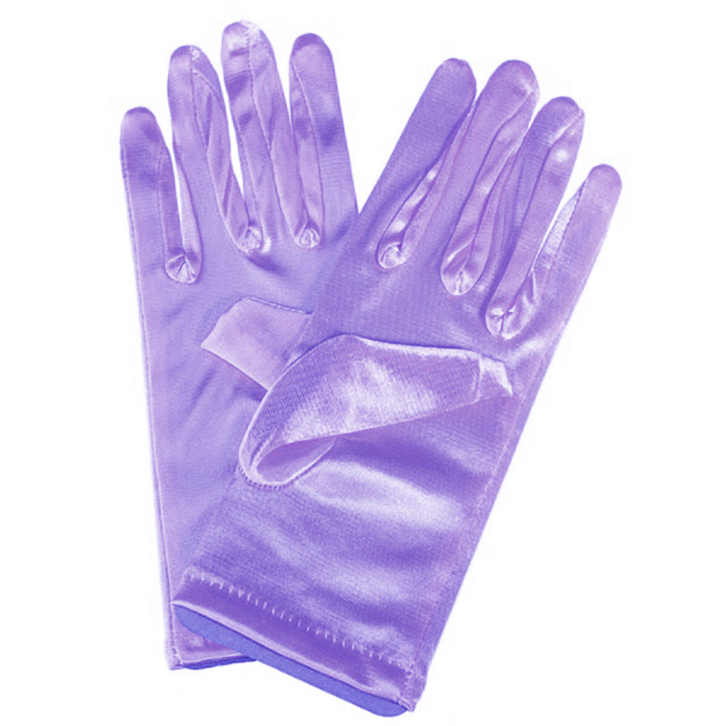 Bridal Wedding Gloves Short Satin Dress Cheongsam Gloves
