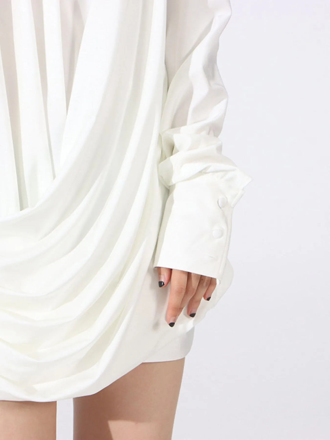 Ruched Long Sleeve Mini Dress