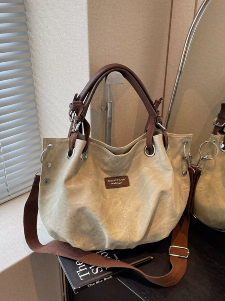 Vintage Adjustable Strap Crossbody Bag