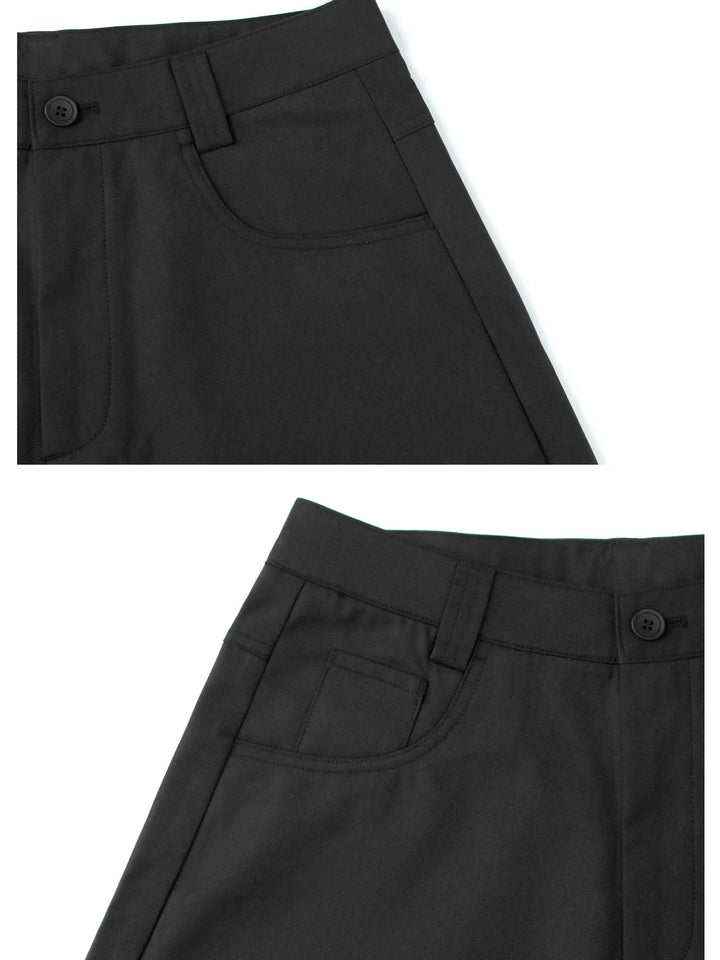 Men's Wide Leg High Waisted Pants