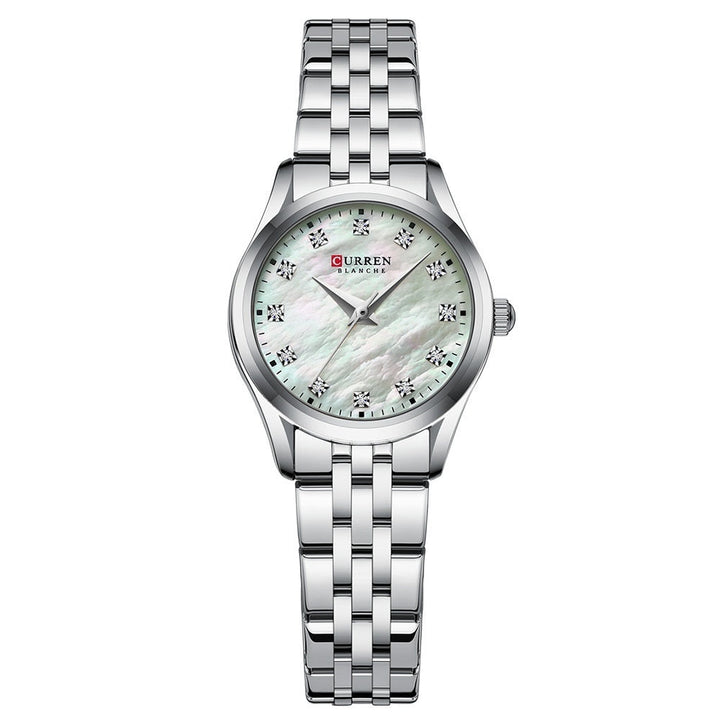 Rhinestone Ultra-thin Womens Shell-face Watch
