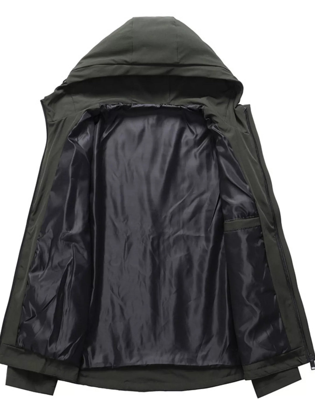 Men's Plus Size Hooded Windproof Casual Jacket